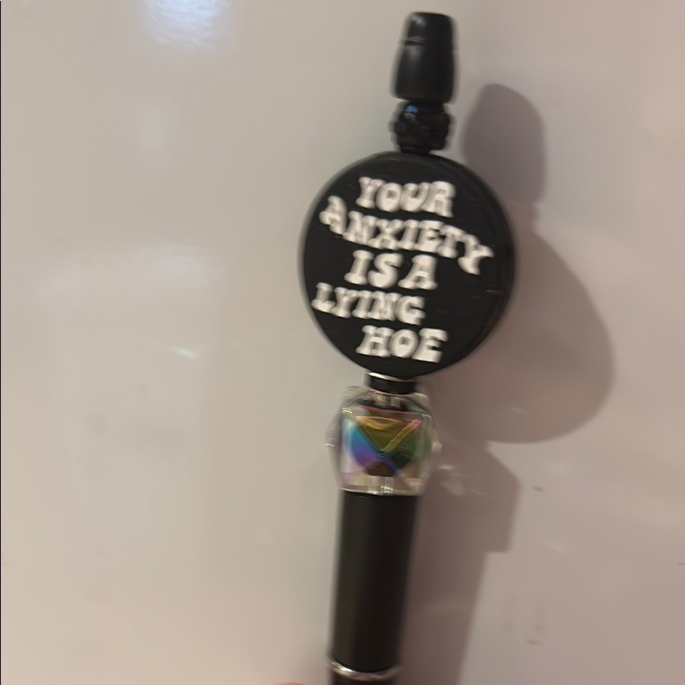 Black Anxiety Keychain